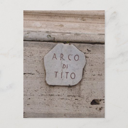 Arco di tito stone postkarte (Vorderseite)
