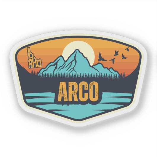 Arco, Idaho Aufkleber (Vorderseite)