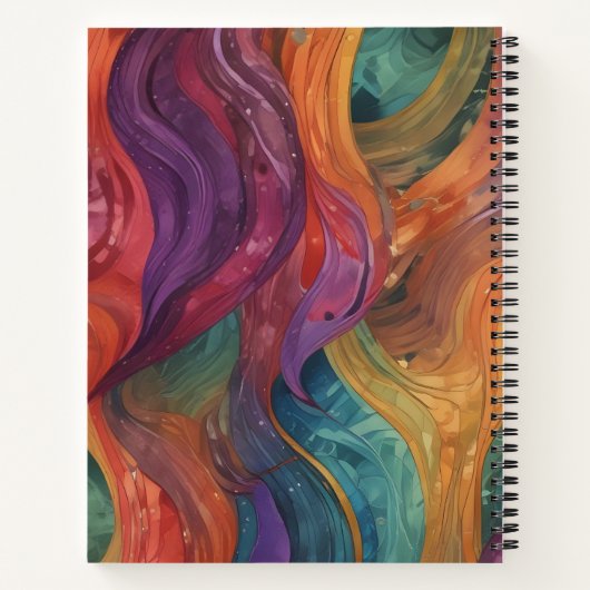 Arcoíris Arremolinado Notizblock (Rückseite)