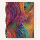 Arcoíris Arremolinado Notizblock (Vorderseite)
