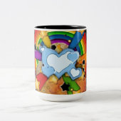 Arcoiris corzon zweifarbige tasse (Mittel)