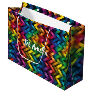 Arcoíris de Geometría Vibrante Große Geschenktüte