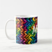Arcoíris de Geometría Vibrante Kaffeetasse (Links)