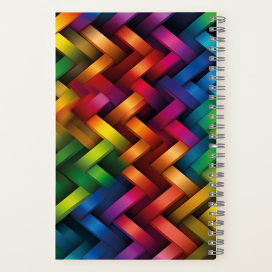 Arcoíris de Geometría Vibrante Notizblock (Rückseite)