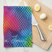 Arcoíris geometría de color geschirrtuch (Viertel Falte)