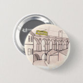 Arcos da Lapa, Santa Teresa, Rio de Janeiro Button (Vorne & Hinten)