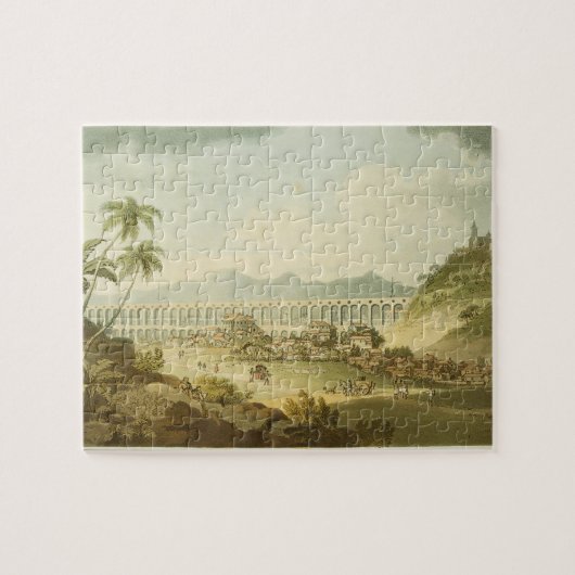 Arcos de Carioco oder großartiger Aquädukt in Rio Puzzle (Horizontal)