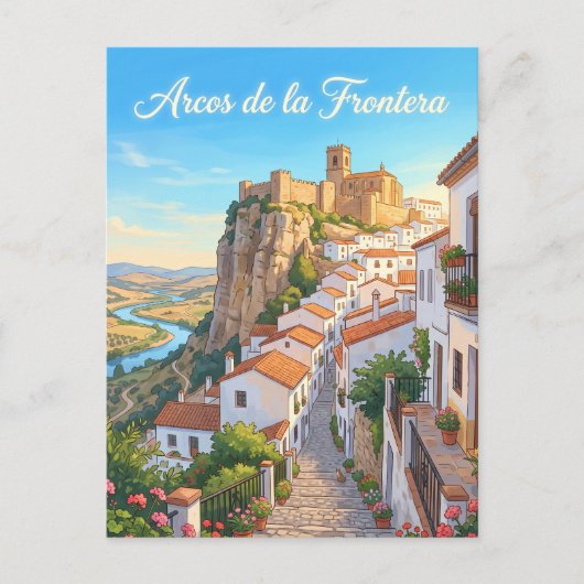 Arcos de la Frontera Spanien Postkarte (Vorderseite)