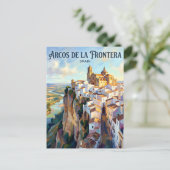 Arcos de la Frontera Spanien Postkarte (Stehend Vorderseite)