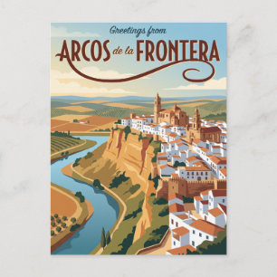 Arcos de la Frontera Spanien Postkarte