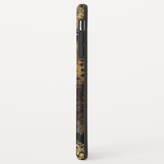 Arcos Leopard Chic Monogram Tough Case-Mate iPhone Hülle (Hinten/Links)