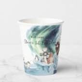 Arctic Adventure Birthday Party Pappbecher (Vorderseite)