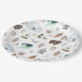 Arctic Adventure Birthday Party Pappteller (Schrägansicht)