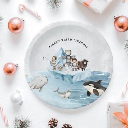 Arctic Adventure Birthday Party Pappteller