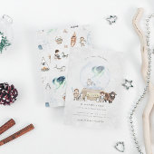Arctic Adventure Snow Globe Geburtstag Einladung