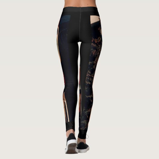 Arctic Alaska Carved Wood Totem Pole Leggings (Rückseite)