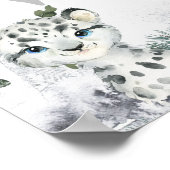 Arctic Animal Onederland 1st Birthday Millestone Poster (Ecke)