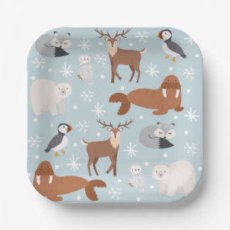 Arctic Animal Party Napkins Pappteller