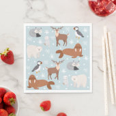 Arctic Animal Party Napkins Serviette (Beispiel)