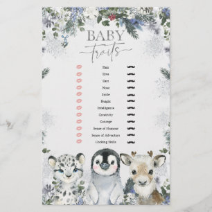 Arctic Animal Winter Onederland Baby Tracks Game