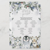 Arctic Animal Winter Onederland Duschbörse (Vorne/Hinten)