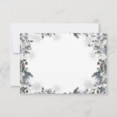 Arctic Animal Winter Onederland Erster Geburtstag Dankeskarte (Rückseite)