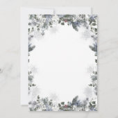 Arctic Animal Winter Onederland Erster Geburtstag Einladung (Rückseite)