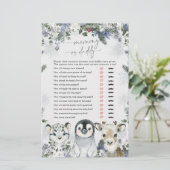 Arctic Animal Winter Onederland Mommy oder Daddy (Stehend Vorderseite)