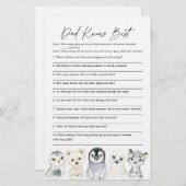 Arctic Animals Baby Shower Vater kennt das beste S (Vorne/Hinten)