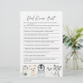 Arctic Animals Baby Shower Vater kennt das beste S (Stehend Vorderseite)