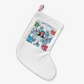 Arctic Antics Weihnachts-Strumpf | Niedlich Pengui Kleiner Weihnachtsstrumpf (Vorderansicht (hängend))