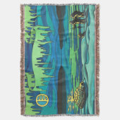 Arctic Art Blanket Inuit Liebe Throw Blanket Gesch Decke (Vorderseite Vertikal)