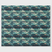 Arctic Aurora Expedition: Icy Adventure Design Geschenkpapier (Flach)