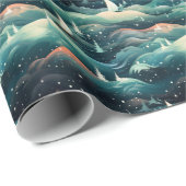 Arctic Aurora Expedition: Icy Adventure Design Geschenkpapier (Rolleneckpunkt)