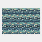 Arctic Aurora Expedition: Icy Adventure Design Geschenkpapier Set (Vorderseite 2)