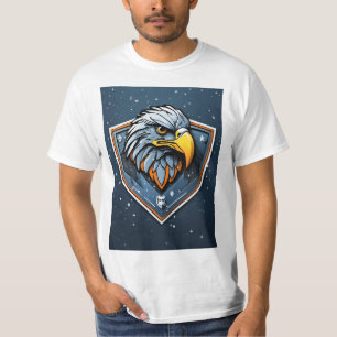 Arctic Aviy Fury: Futuristischer Adler-Raven-T - S T-Shirt