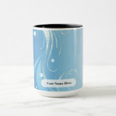 Arctic Blue Foil Pearl Wisp Tasse (Zentrum)