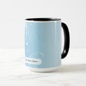 Arctic Blue Foil Pearl Wisp Tasse (VorderseiteRechts)
