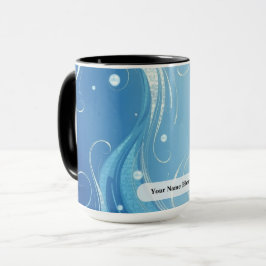 Arctic Blue Foil Pearl Wisp Tasse