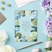 Arctic Blue, Frosted Pine & Cloud Moss Wedding Acryleinladungen (In Situ (Hochzeit))