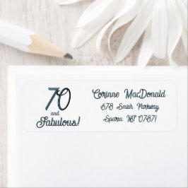 Arctic Blue Seventy and Fabulous 70th Birthday