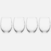 Arctic Blue Sixty and Fabulous 60th Birthday Party Weinglas Ohne Stiel (Links)