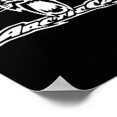 Arctic Cat Racing Snowmobile Powersports Pullover Poster (Ecke)