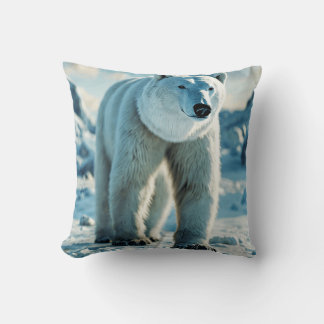 Arctic Climate Bear Throw Kissen