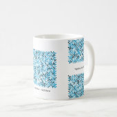 Arctic Flow – Blauer Rhythmus Kaffeetasse (VorderseiteRechts)