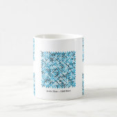 Arctic Flow – Blauer Rhythmus Kaffeetasse (Mittel)