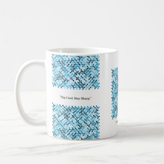 Arctic Flow – Blauer Rhythmus Kaffeetasse (Links)
