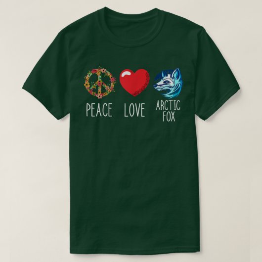 Arctic Fo Landscape Love Peace Fo Heart Peace 153 T-Shirt (Design vorne)