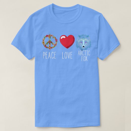 Arctic Fo Love Peace Heart Peace Antarctica 165  T-Shirt (Design vorne)