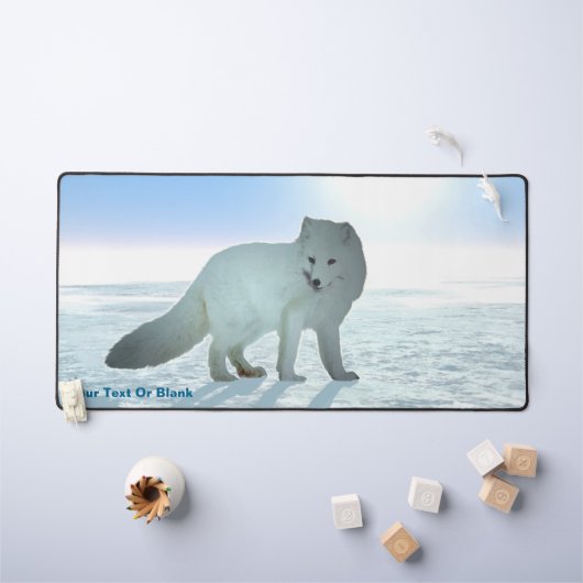 Arctic Fox Akrylic Print Schreibtischunterlage (Kindertisch)